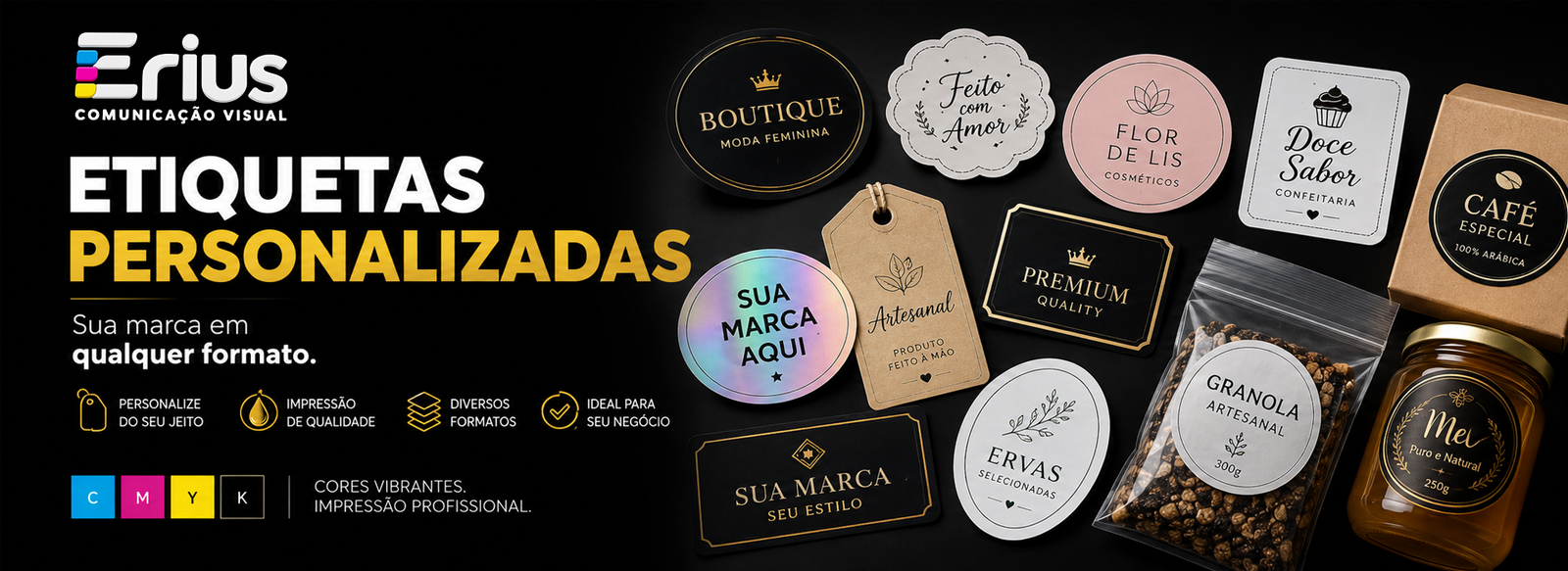 Érius — etiquetas e adesivos personalizados