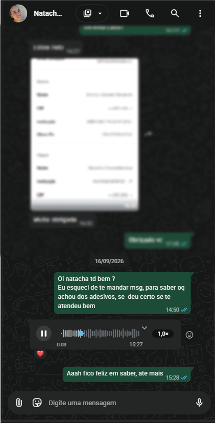Depoimento de cliente sobre etiquetas personalizadas Érius